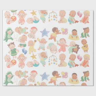 Adorable Babies Geschenkwrap Geschenkpapier