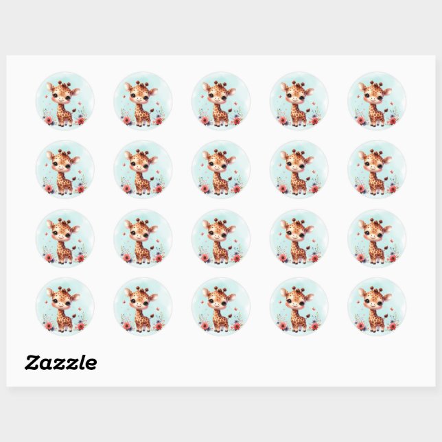 Adorable Baby Animal Sticker für Kinder (Blatt)