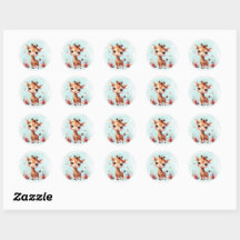 Adorable Baby Animal Sticker für Kinder