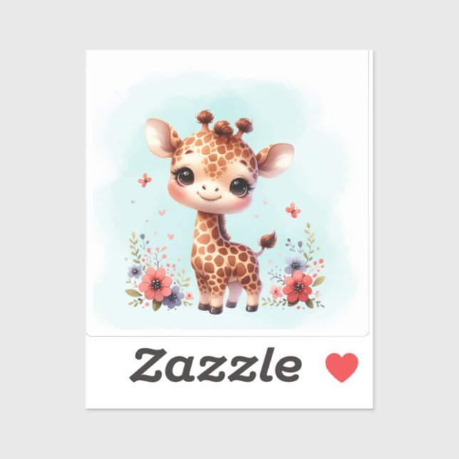 Adorable Baby Animal Sticker für Kinder (Blatt)