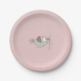 Adorable Baby Bird | Babydusche Pappteller