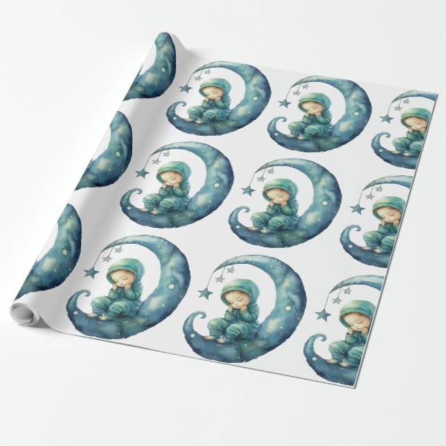 Adorable Baby Boy Packpapier (Ungerollt)