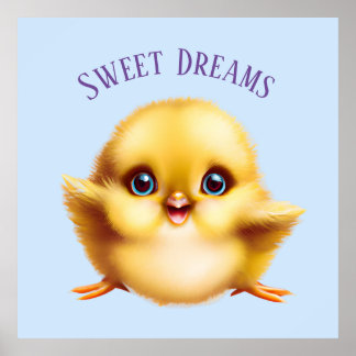 Adorable Baby Chick Poster