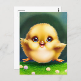 Adorable Baby Chick Postkarte