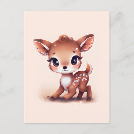 Adorable Baby Deer Postkarte