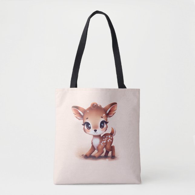 Adorable Baby Deer Tasche (Vorderseite)