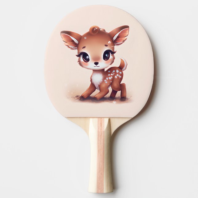 Adorable Baby Deer Tischtennis Schläger (Vorderseite)
