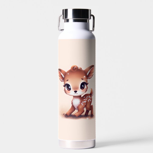 Adorable Baby Deer Trinkflasche (Vorne)