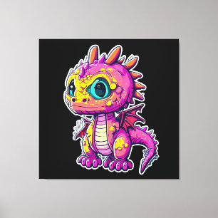 Adorable Baby Dinosaur Jurassic Joy Leinwanddruck