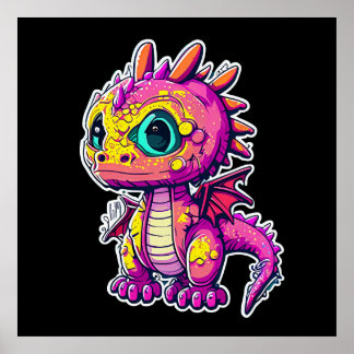 Adorable Baby Dinosaur | Jurassic Joy Poster