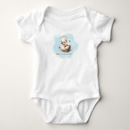 Adorable Baby Duck Print Baby Bodysuit Baby Strampler