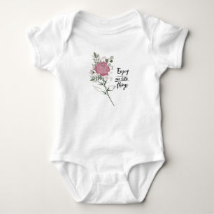 Adorable Baby Genießen Sie die kleinen Dinge Zitat Baby Strampler