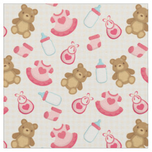 Adorable Baby Girl Fabric Stoff