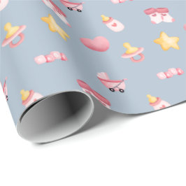 Adorable Baby Girl Gift Wrap Geschenkpapier