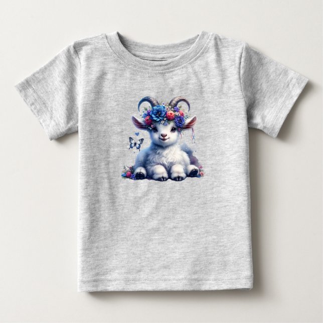 Adorable Baby Goat Kleinkind T - Shirt (Vorderseite)