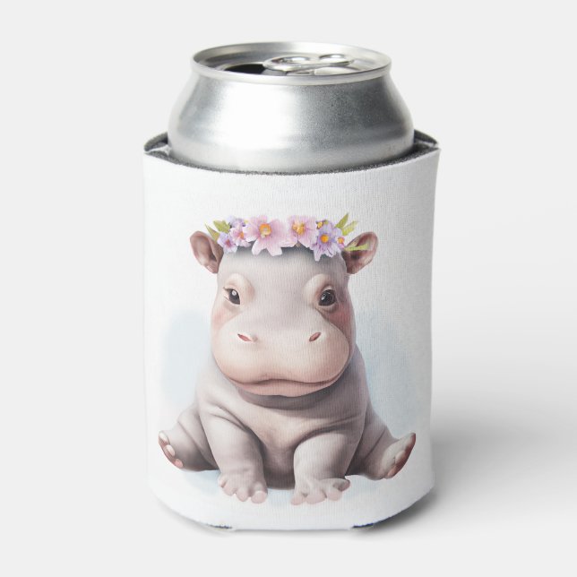 Adorable Baby Hippopotamus Dosenkühler (Kanne Vorderseite)