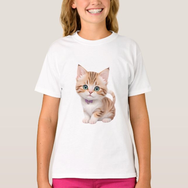 Adorable Baby Kitta Design T-Shirt (Vorderseite)