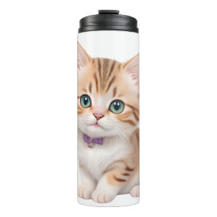 Adorable Baby Kitta Design Thermosbecher