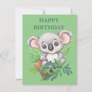 Adorable Baby Koala Bear Feiertagskarte