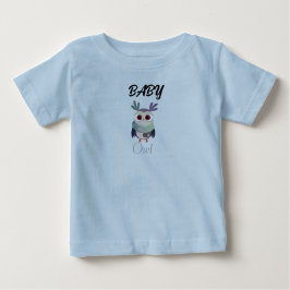 Adorable Baby Owl Graphic Black T - Shirt - Niedli