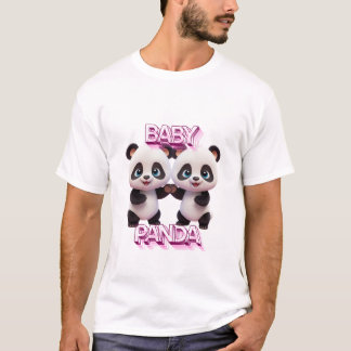 Adorable Baby Panda Duo Illustration - Niedliches  T-Shirt