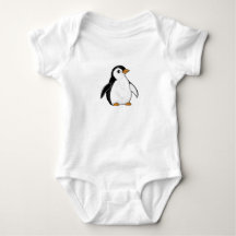 Adorable Baby Penguin Airbrush-Style Art Animal