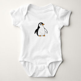 Adorable Baby Penguin Airbrush-Style Art Animal Strampler