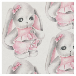 Adorable Baby Pink Bunny Rabbit Stoff