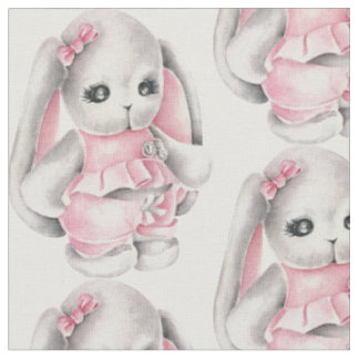 Adorable Baby Pink Bunny Rabbit Stoff