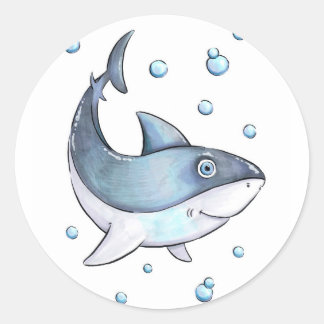 Adorable Baby Shark Sticker