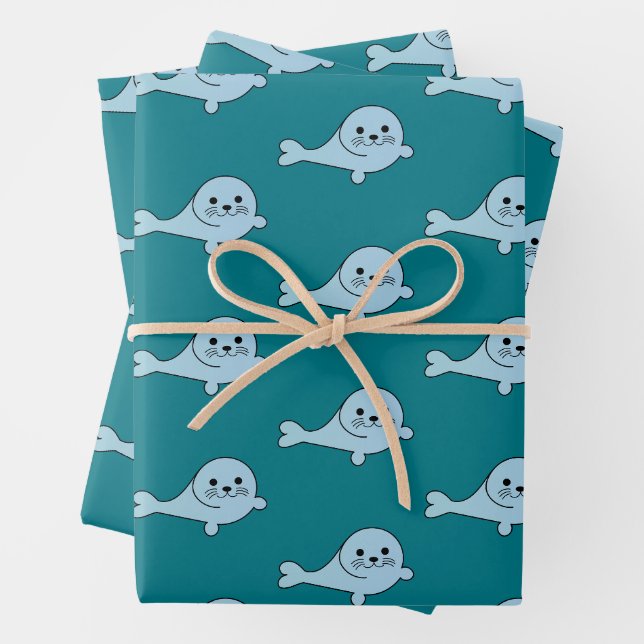 Adorable Baby Siegel Geschenkpapier Set (Beispiel)