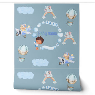 Adorable Baby Sky Adventure Tapete