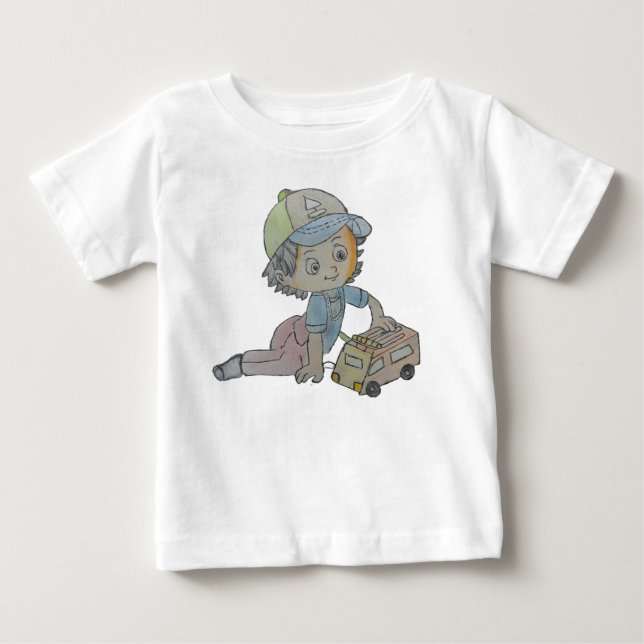 Adorable Baby-T - Shirt: Entdecken Sie den Zeichne Baby T-shirt (Vorderseite)