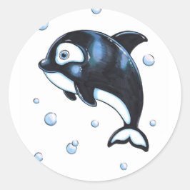 Adorable Baby Whale Sticker