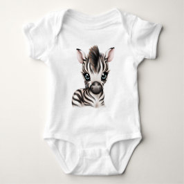 Adorable Baby Zebra Baby Strampler