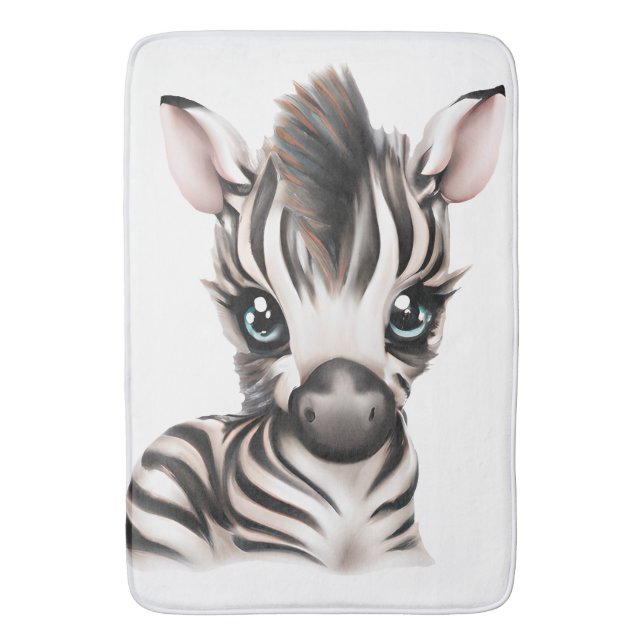 Adorable Baby Zebra Badematte (Vorderseite Vertikal)