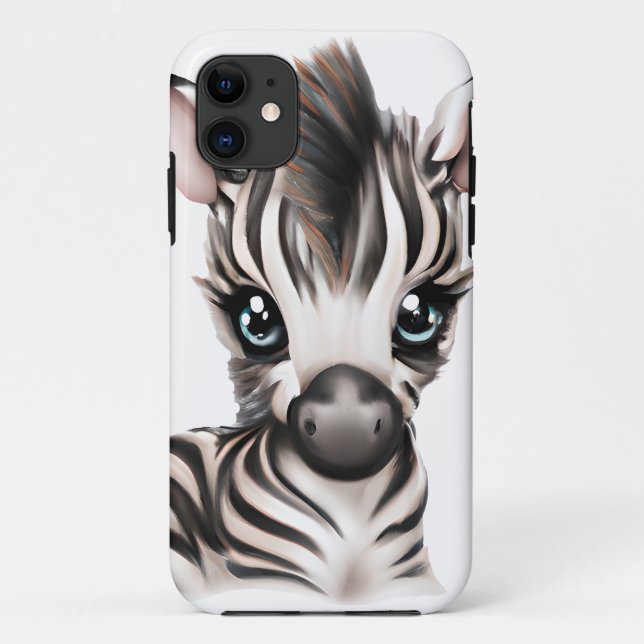 Adorable Baby Zebra Case-Mate iPhone Hülle (Rückseite)