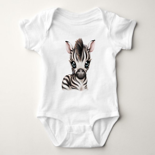 Adorable Baby Zebra Strampler (Vorderseite)
