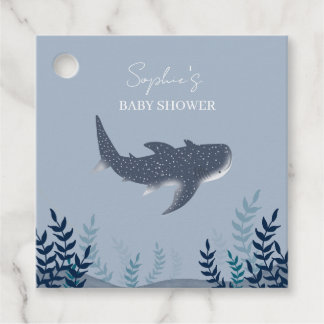 Adorable Babydusche unter dem Meereswal Geschenkanhänger