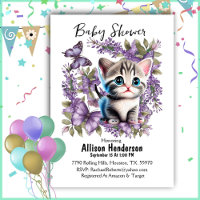 Adorable Babyküche und Schmetterlinge Babydusche