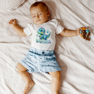 Adorable Babysaurus Cartoon für Baby Strampler