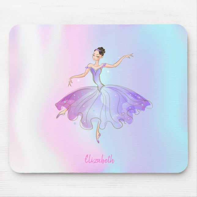 Adorable Ballerina Holographic Mousepad (Vorne)