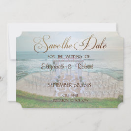 Adorable Beach Wedding, Blumenstrauß Save the Date