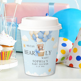 Adorable Bear | Baby shower Boy Party Decoration Pappbecher