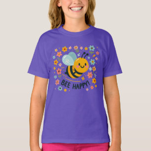 Adorable Bee Happy T-shirt Enfants
