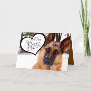 Adorable berger allemand Carte Saint-Valentin