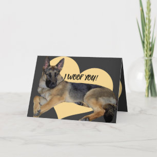 Adorable berger allemand Carte Saint-Valentin