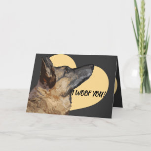 Adorable berger allemand Carte Saint-Valentin