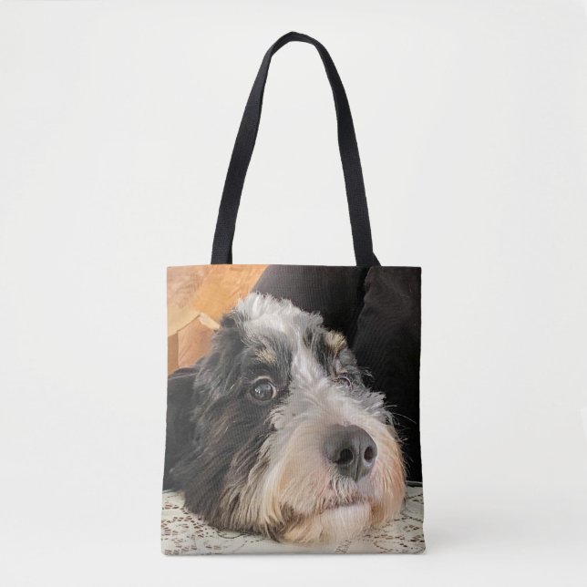 Adorable Bernedoodle Tasche (Vorderseite)