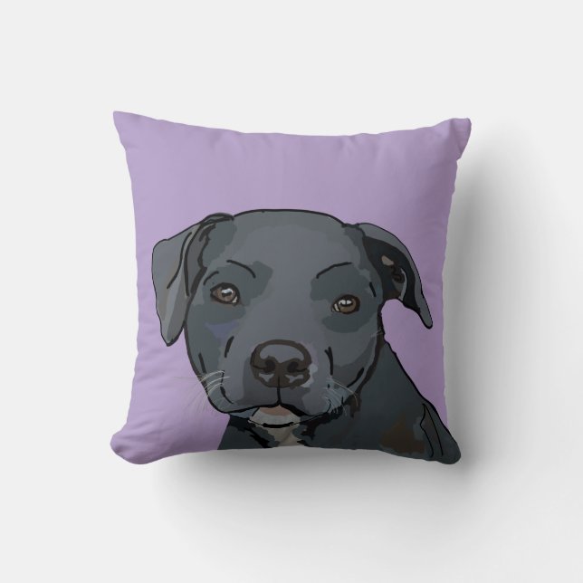 Adorable blaues Personal (lilac) Kissen (Vorderseite)